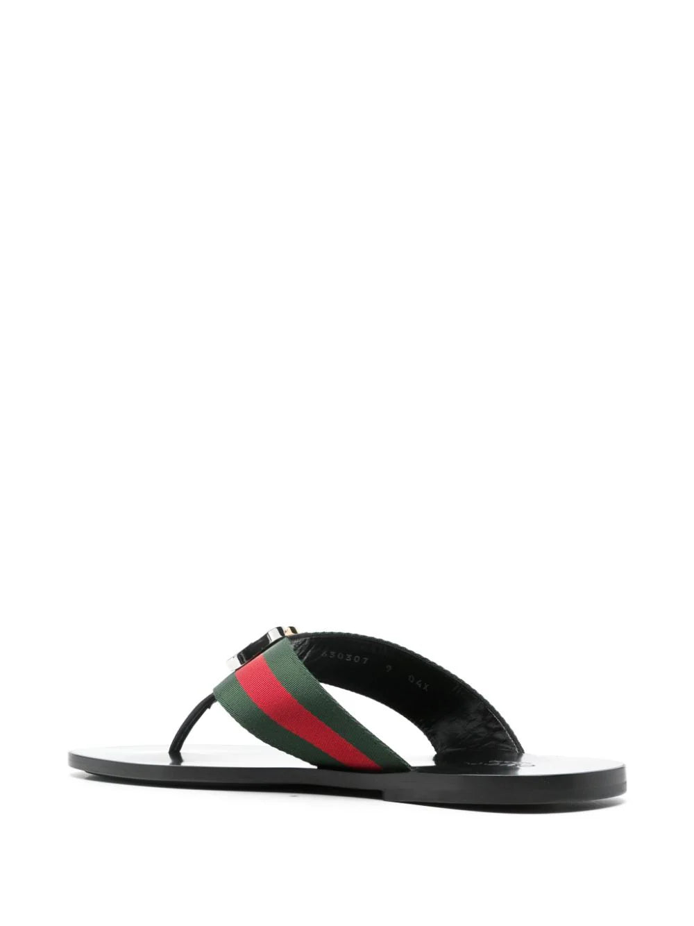 Gucci Web stripe-embellished flip flops