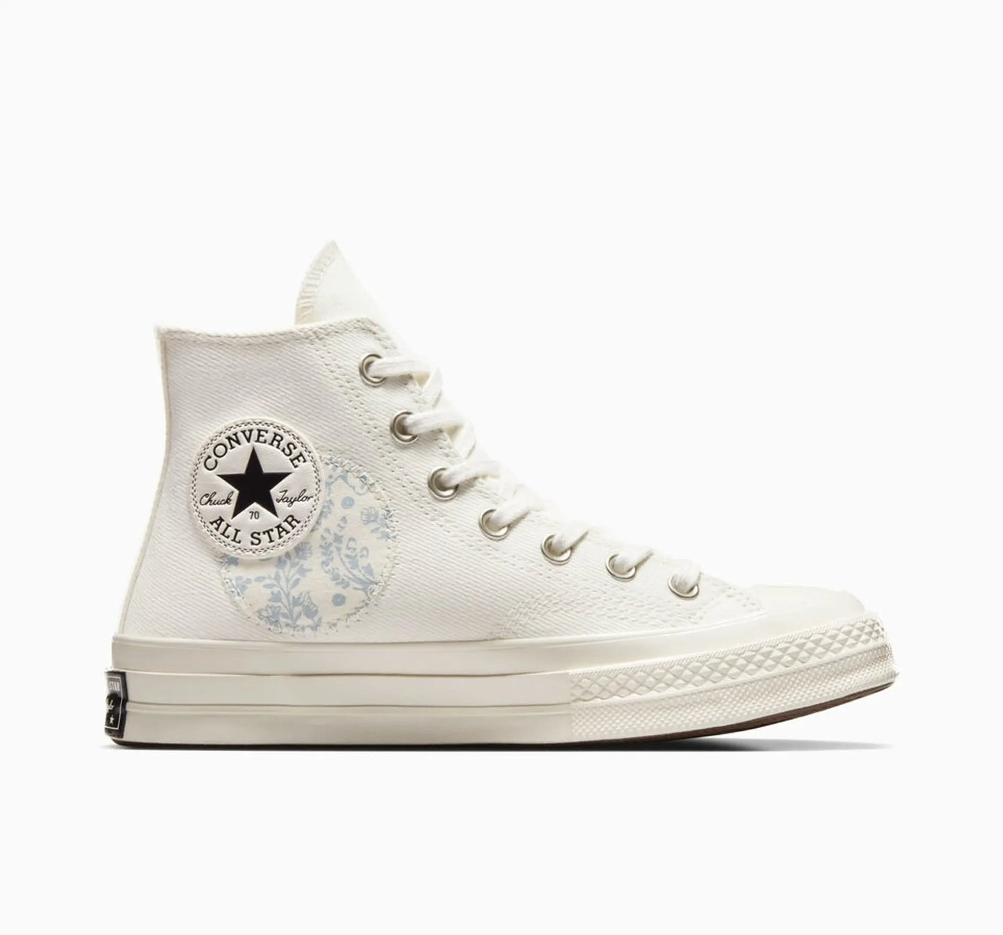 Womens Converse Chuck 70 Denim Patchwork - White