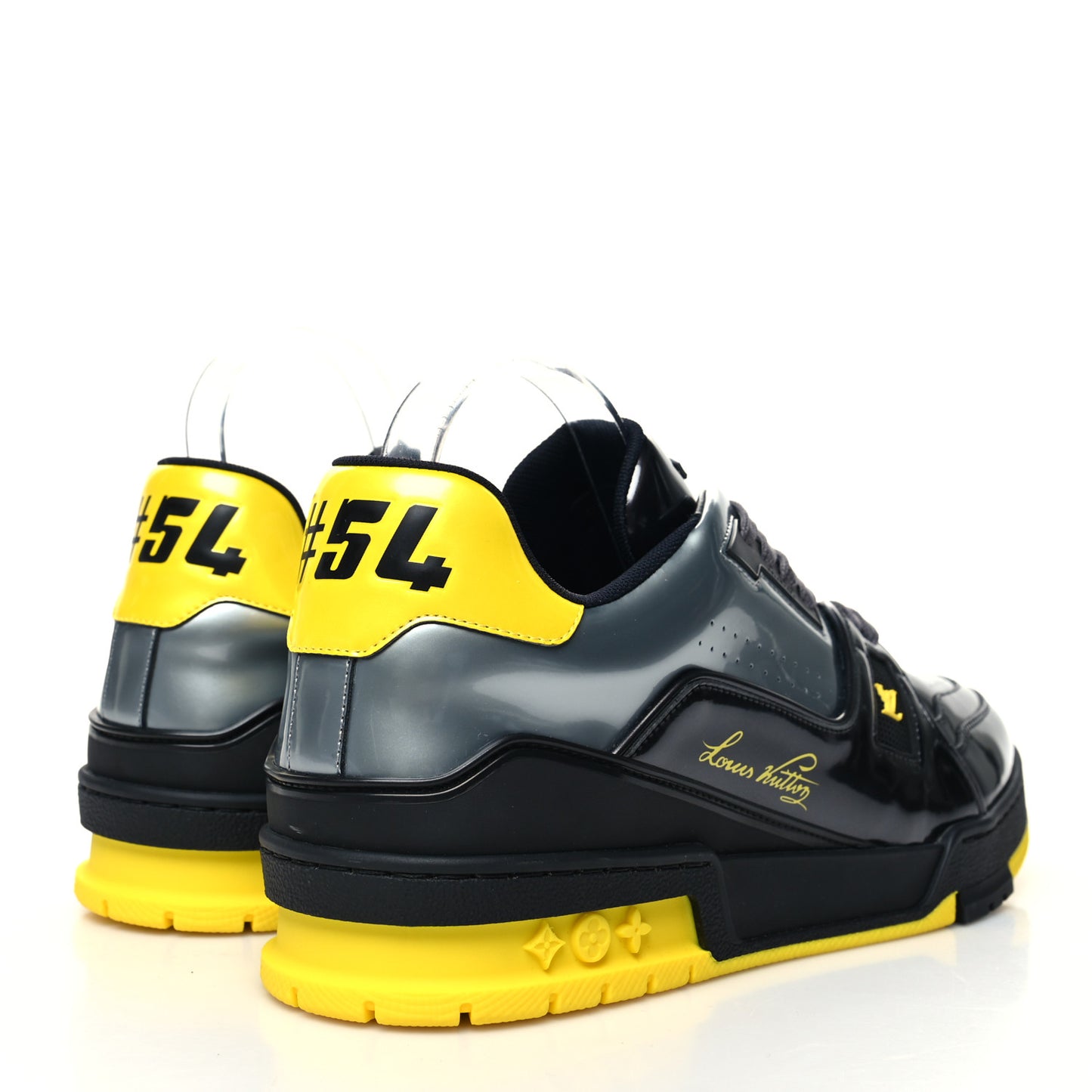 LOUIS VUITTON trainer for Mens  ( Black, Yellow & Grey )